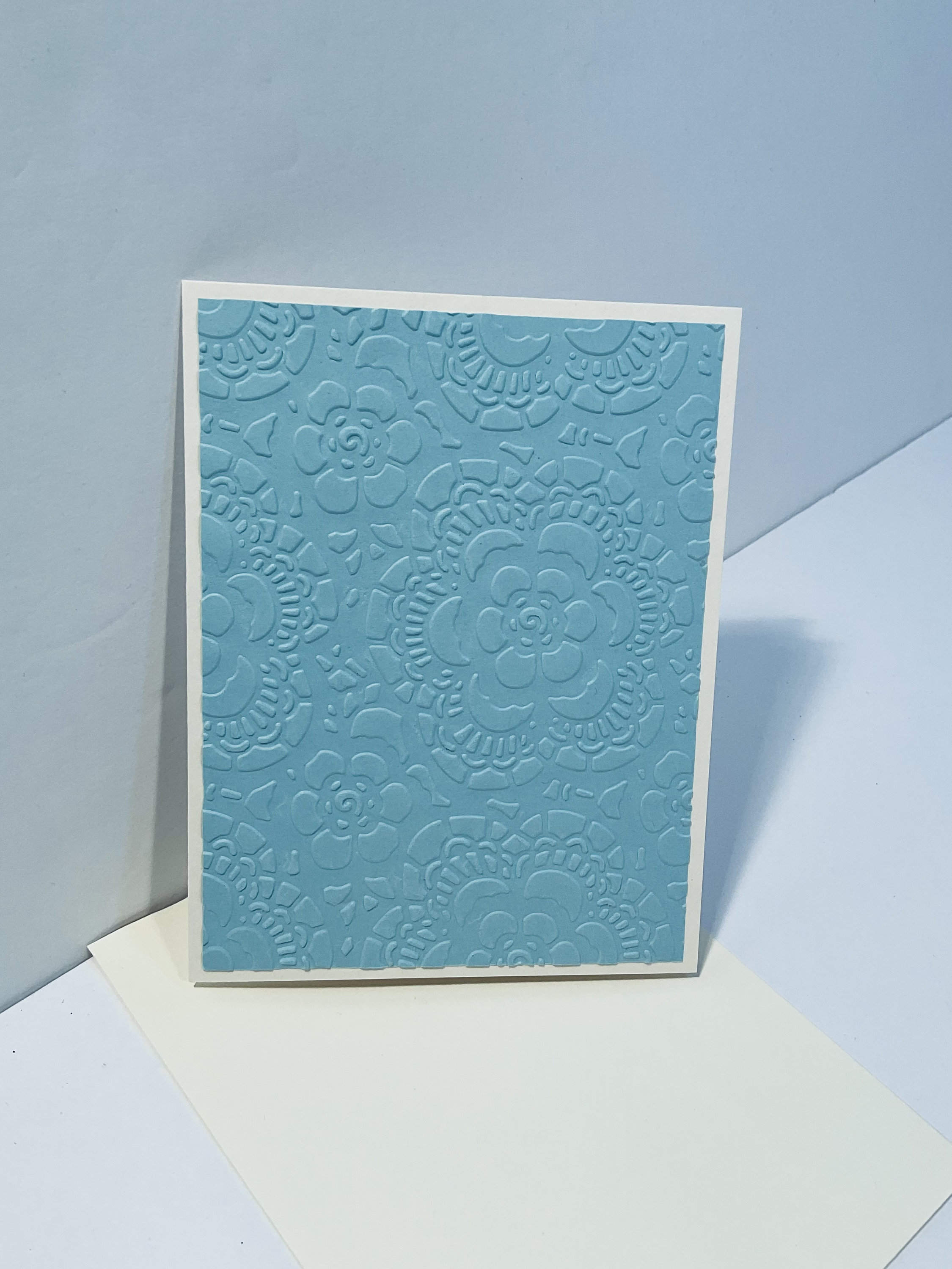 Pastel Palette Floral Embossed Blank Notecards Set Etsy