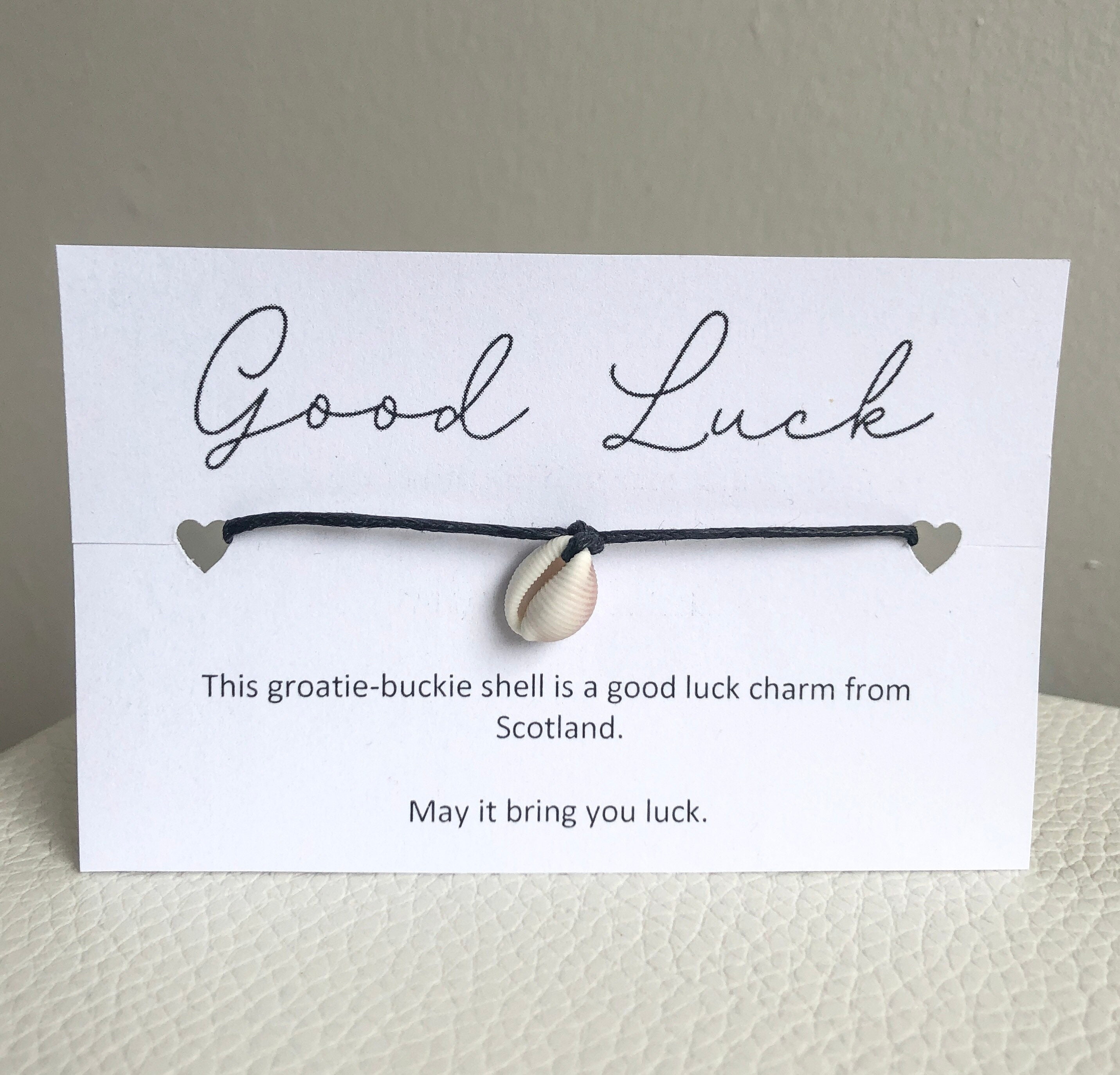 Scottish Cowrie Shell Good Luck Bracelet Good Luck Gift Etsy