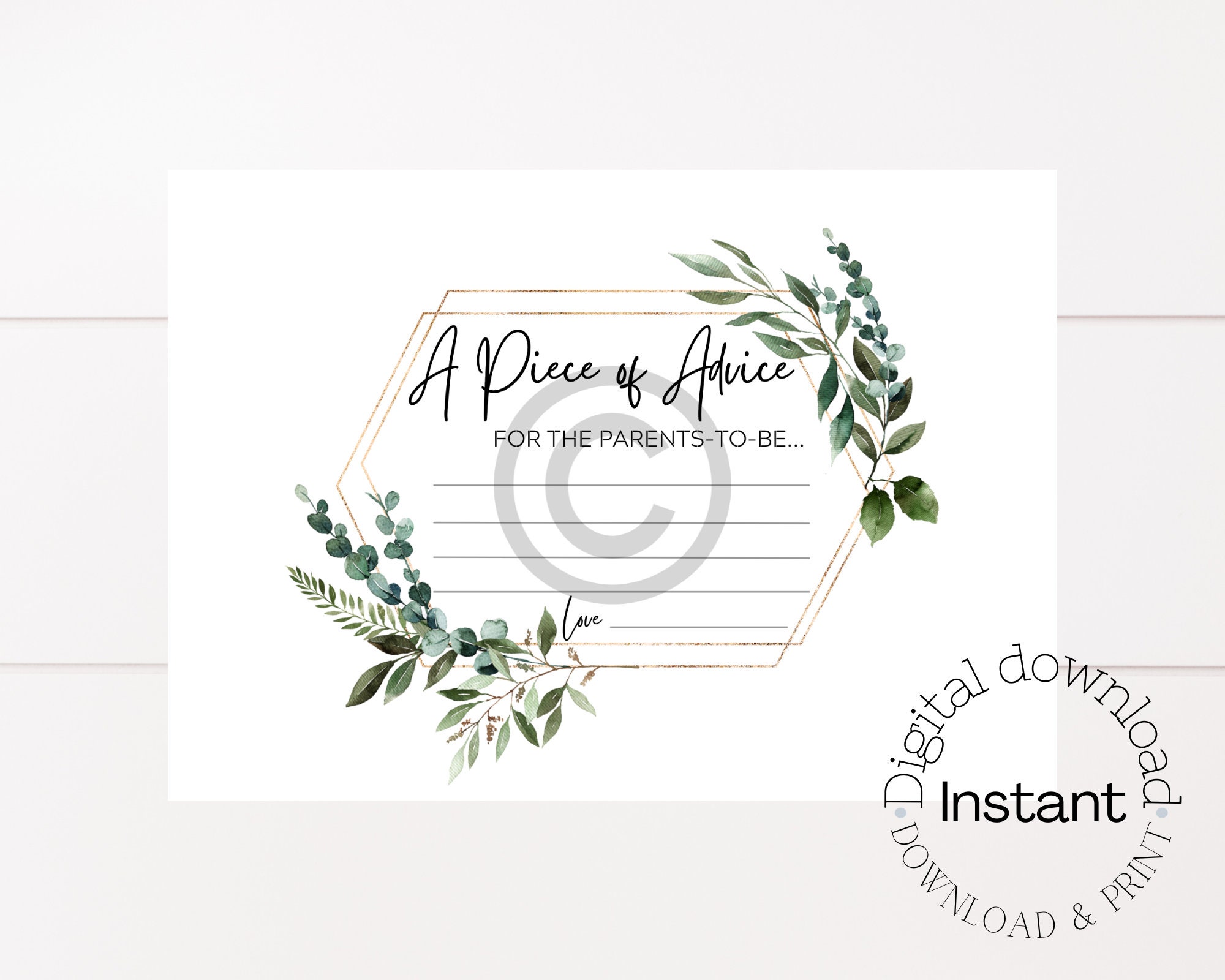 Baby Shower Advice Cards Boho Botanical New Parentstobe Etsy Australia