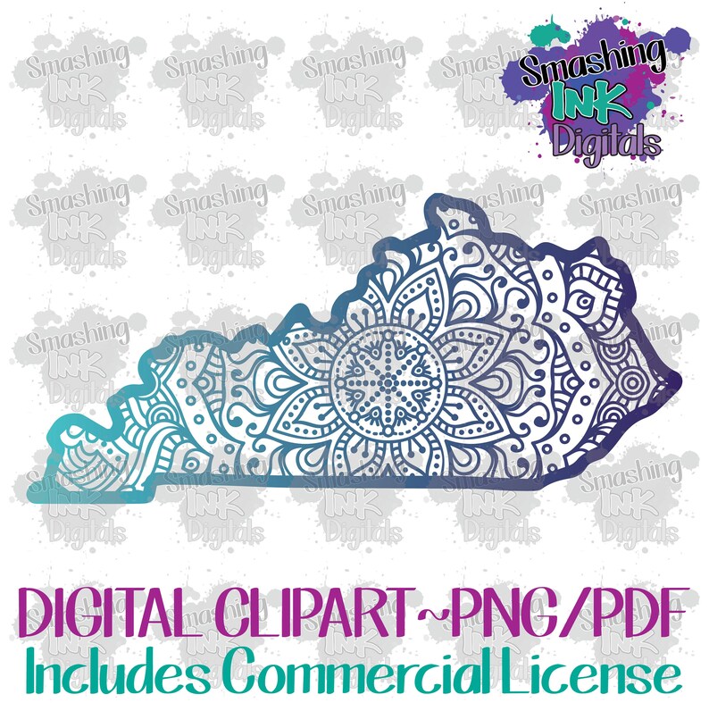 Download Kentucky Mandala Png/Full Color Sublimation Design/Digital ...