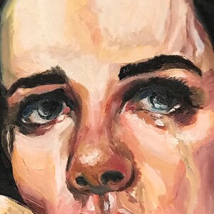 Demi Moore | Peinture à l'huile sur toile | Cadre en option