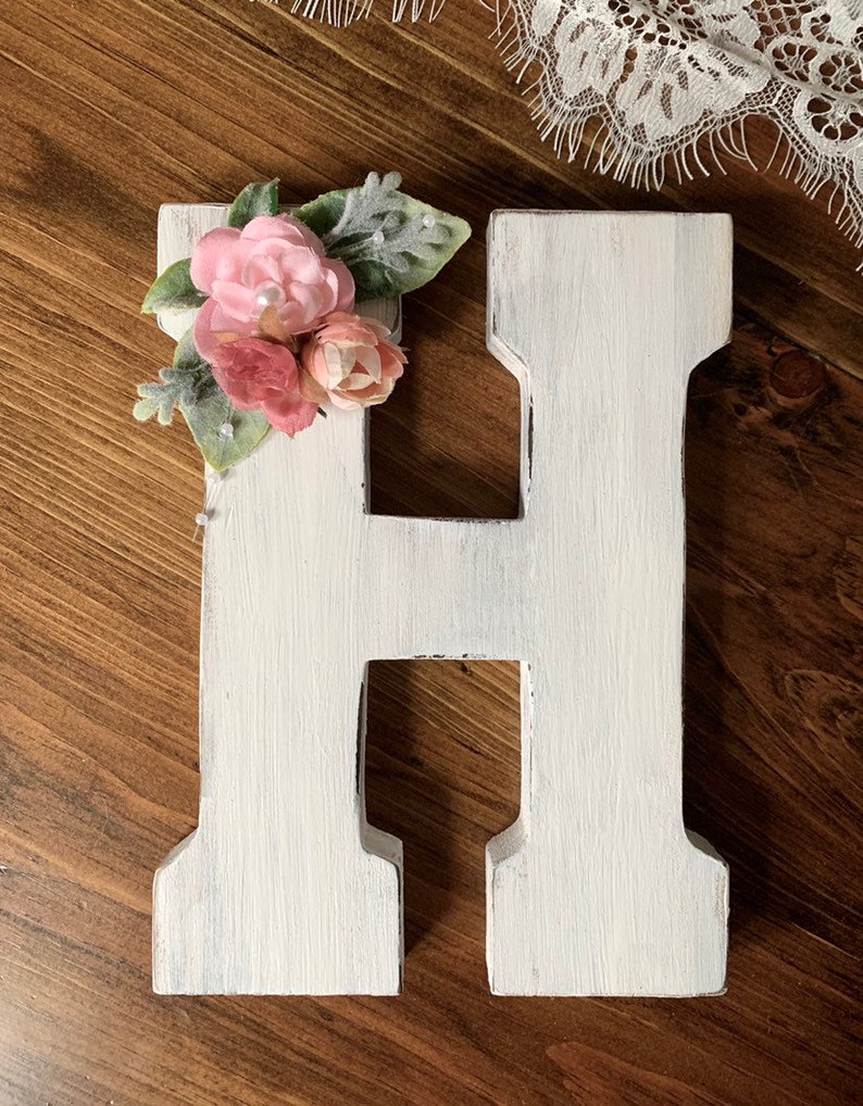 Nursery Letter Wooden Letter Wall Hanging Monogram Etsy