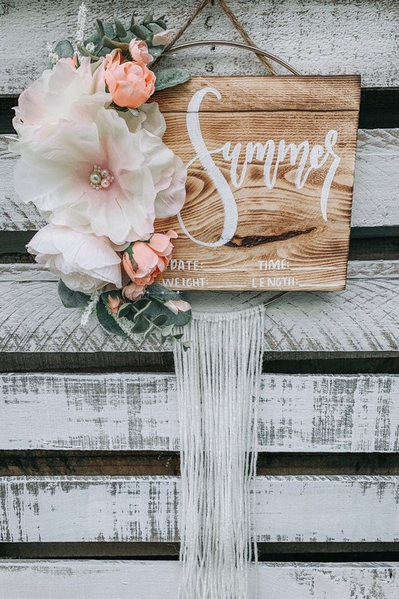 Baby Hospital Door Sign Hospital Door Hanger Girl Hospital Etsy