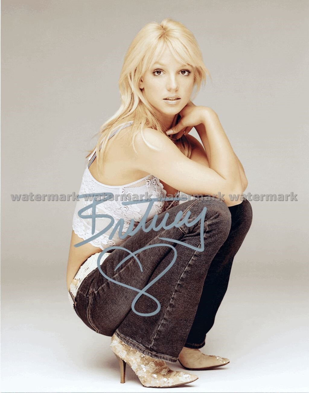 Britney Spears Reprint Autographed Signed Photo | Etsy