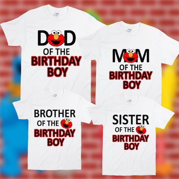 Personalized Elmo Birthday Shirt Elmo Matching Family Etsy
