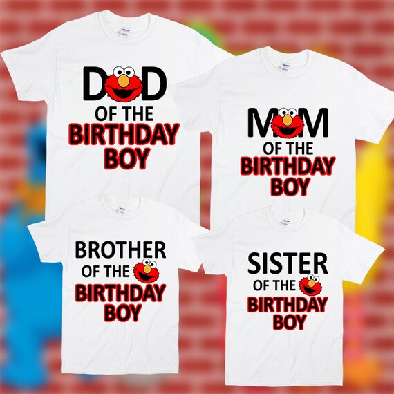 Personalized Elmo Birthday Shirt Elmo Matching Family Etsy