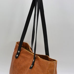 Leather Tote Bag, Leather Bag, Tote Bag, all Handmade, 100% genuine Leather. image 9
