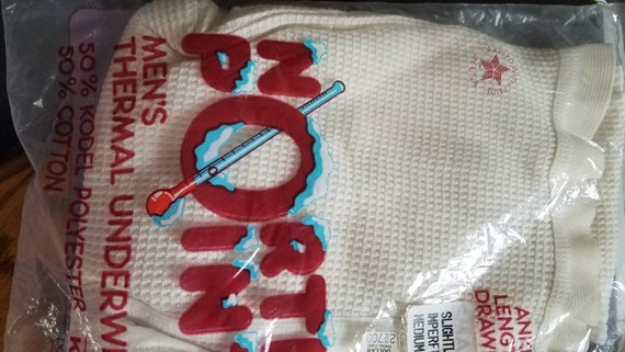 New Old Stock Mens Thermal Underwear North Point Brand By Etsy