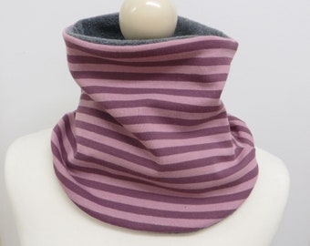 Kids loop slip scarf neck sock stripes