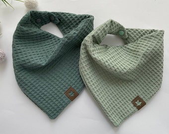 Neckerchief baby waffle pique waffle cloth triangular cloth waffle baby neckerchief