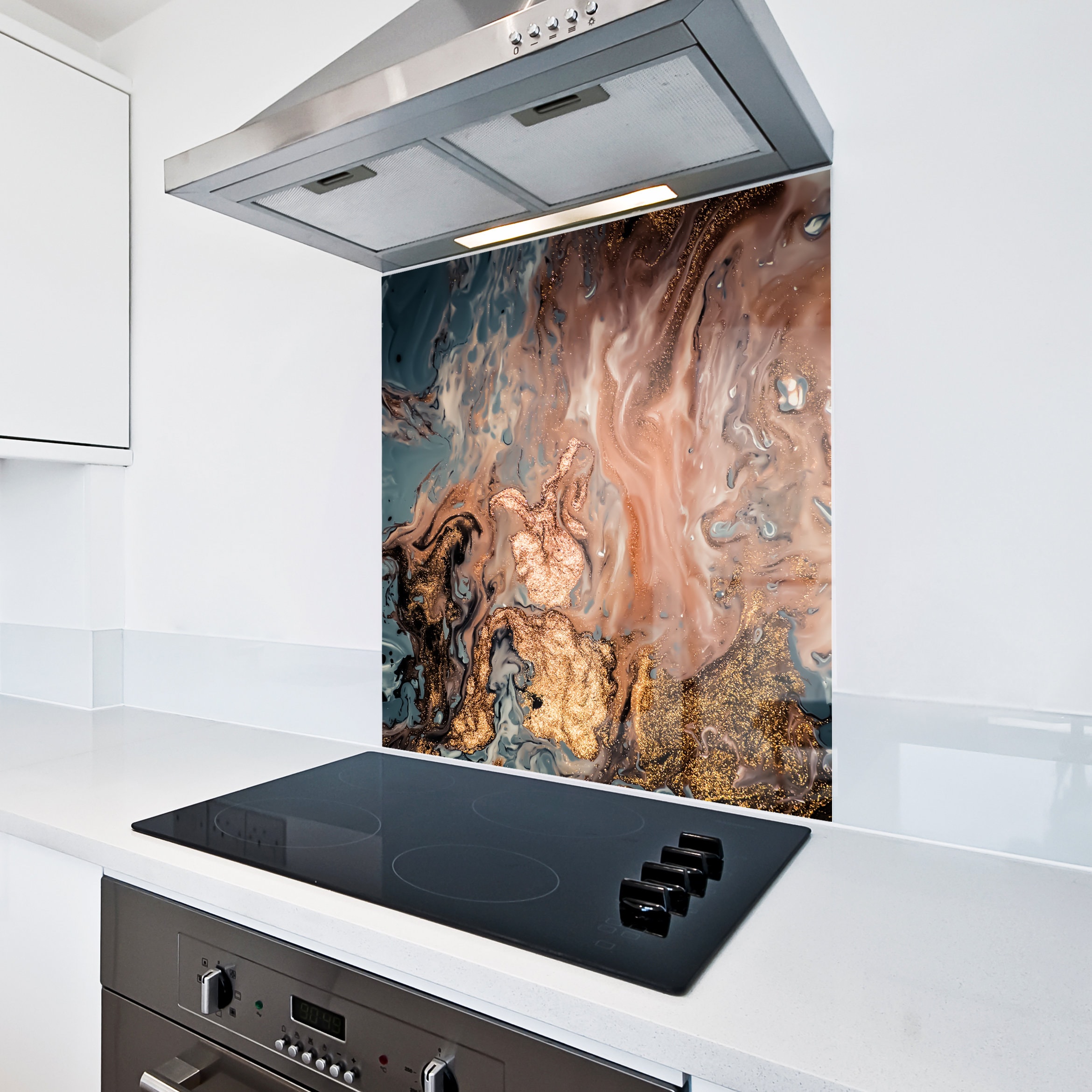 toughened glass splash back