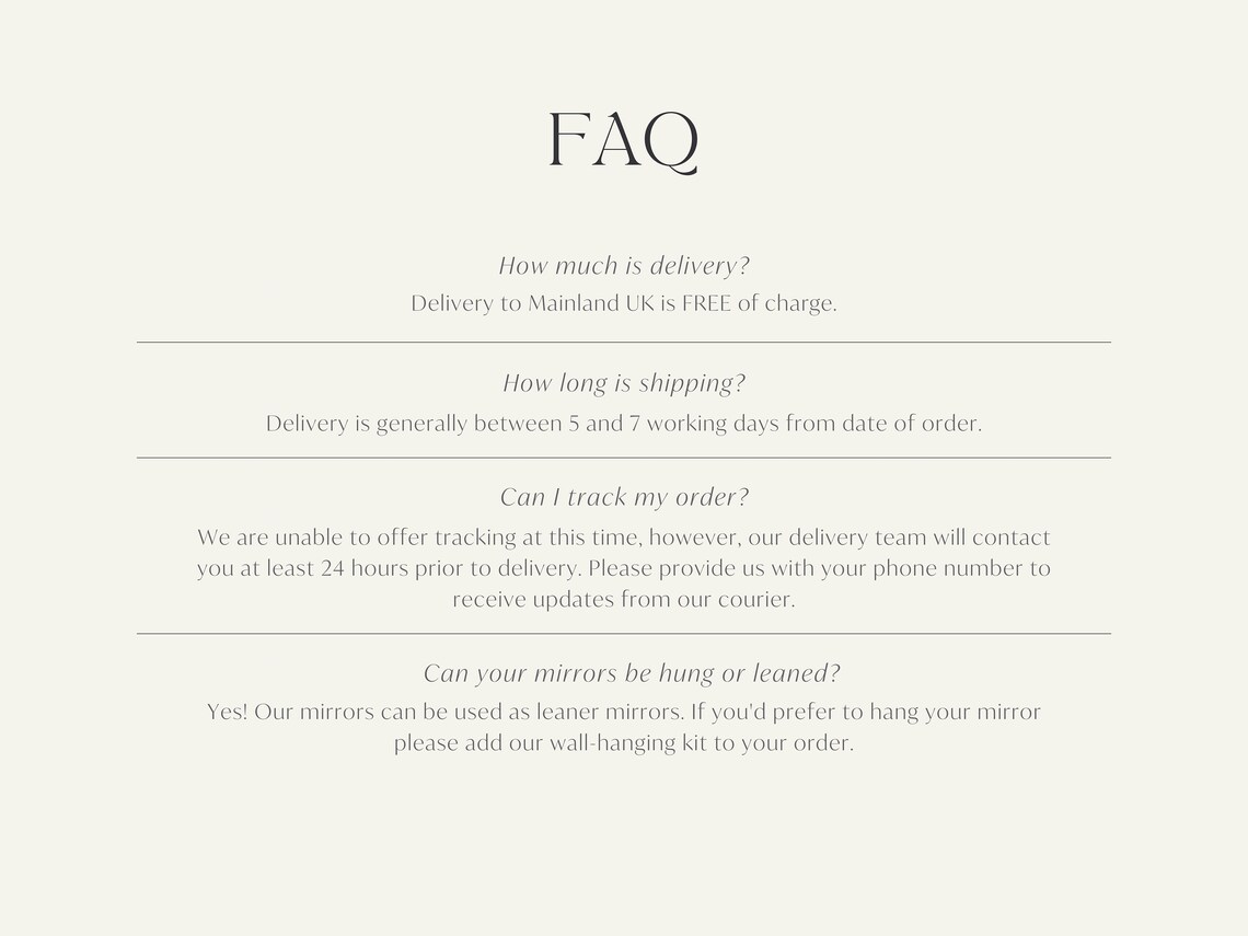 Fulllength Arch Leaner Mirror Frameless Home Mirror Bedroom Etsy