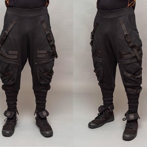 Relaxed Fit Techwear Women Joggers With Adjustable Buckles and Straps,  Oversized Pockets and Calf Support, Streetwear Women's Pants -  Israel
