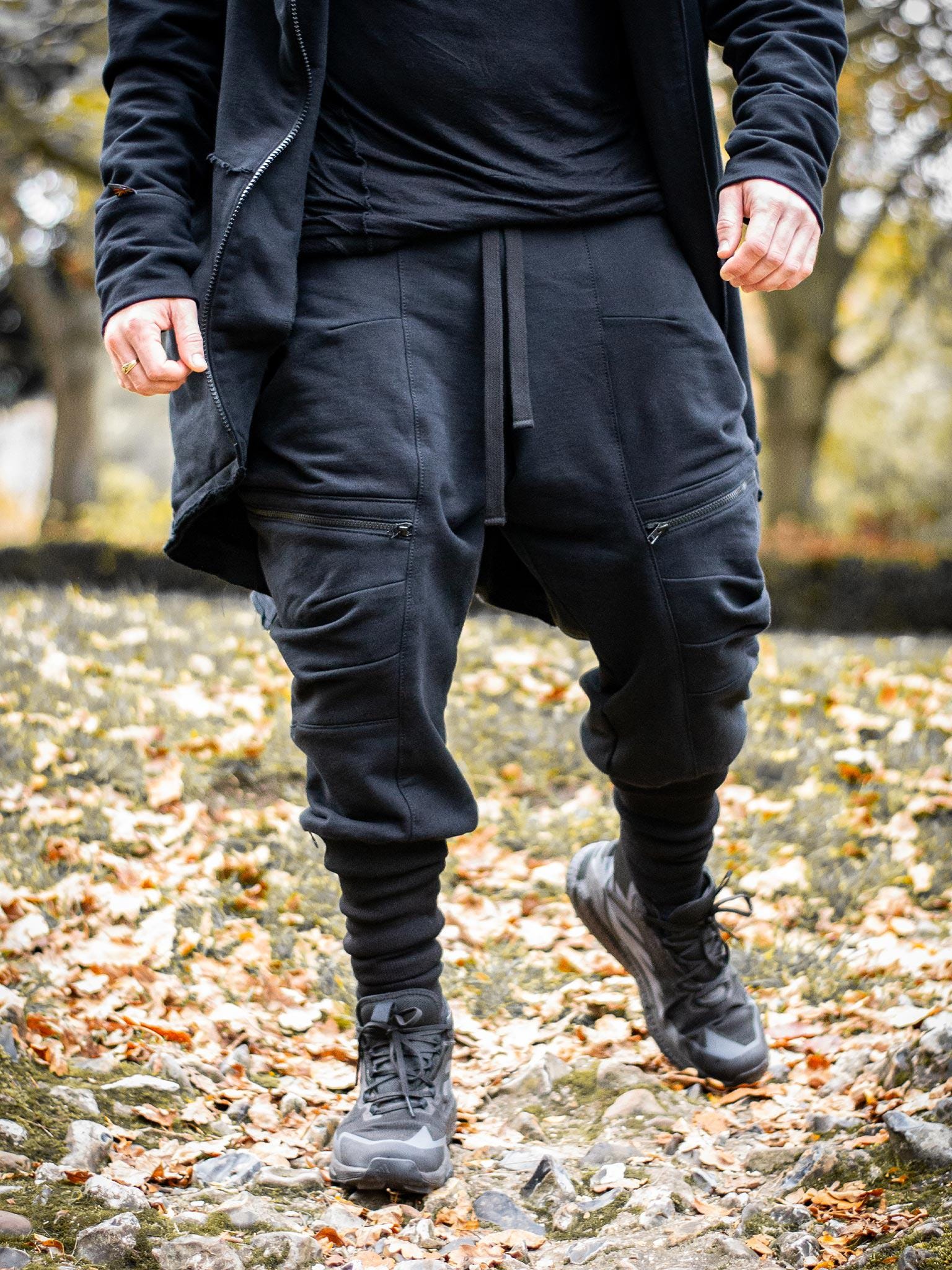Nomadix Mens Heavyweight Drop Crotch Joggers, Cargo Pants, 4