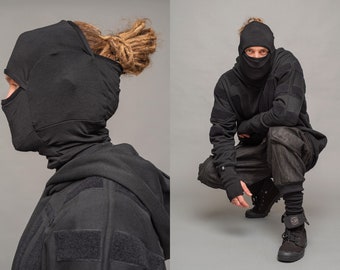 Balaclava Breathable Bamboo Jersey Dreadlock, Long Hair