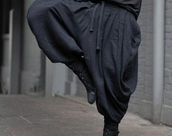 Produktbild von Herren Haremshose Jogginghose Trend Streetwear Harem Stil Freizeithose