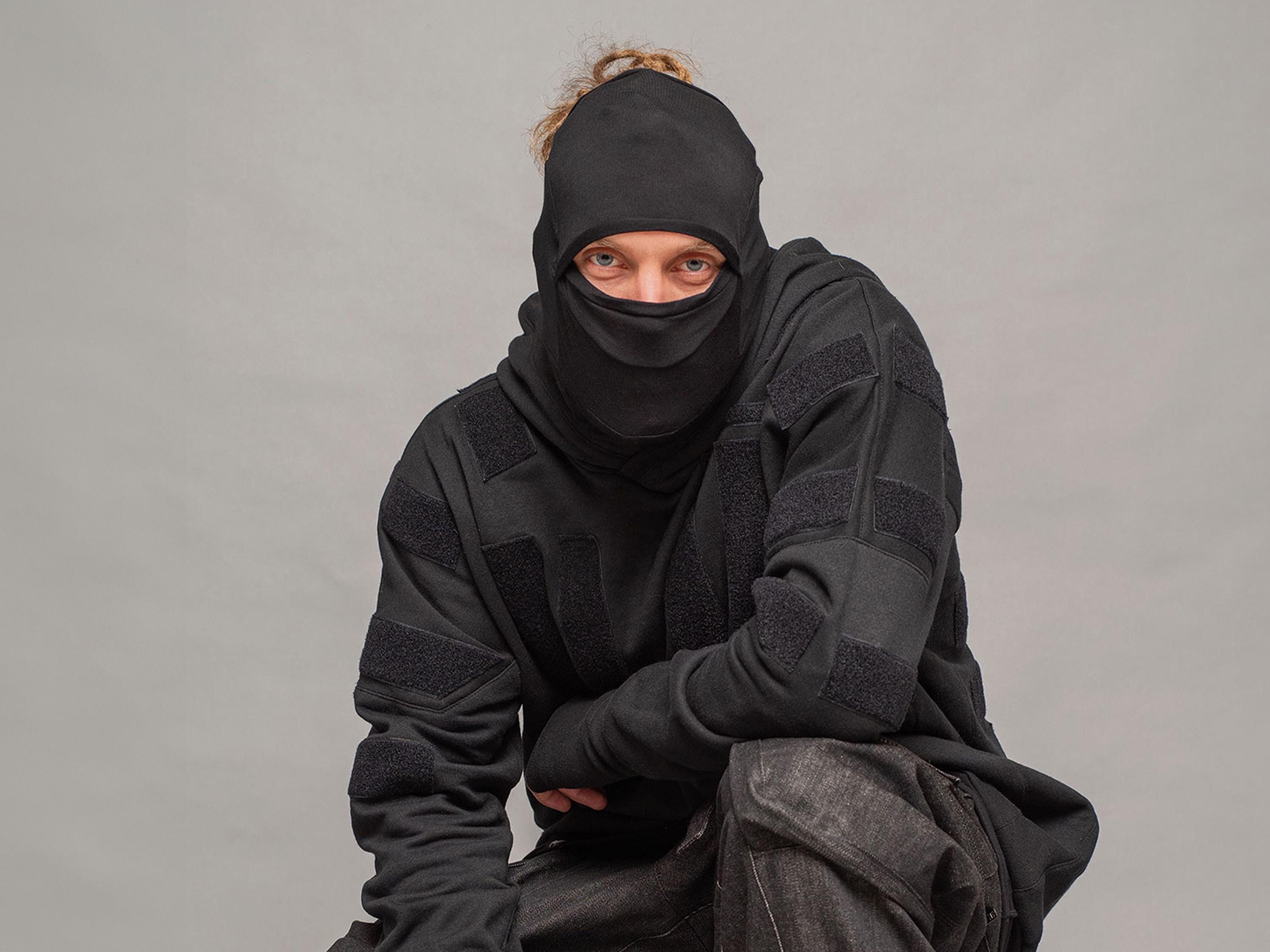 ゴルゴンブラックバラクラバ（長髪・ドレッドヘア用）、バンブーテック