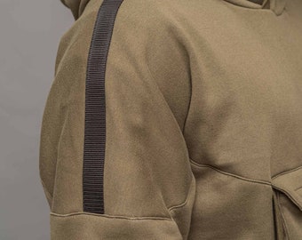 Colossus Mens Tactical Oversized Pullover Hoodie With Pocket