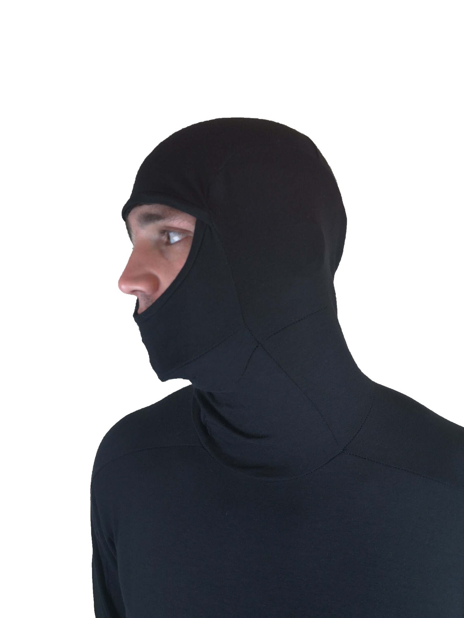 BESPOKE Balaclava Longline Tshirt 3 in 1 Tshirt Etsy UK