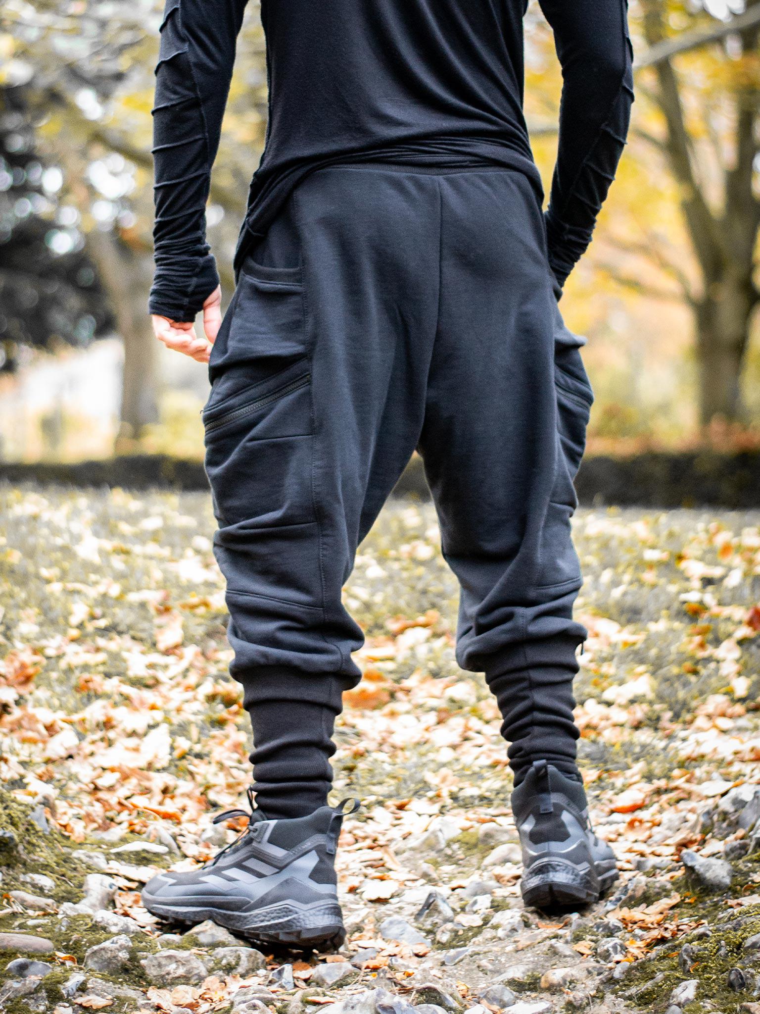 Nomadix Men's Heavyweight Drop Crotch Joggers, Relaxed Cargo Pants