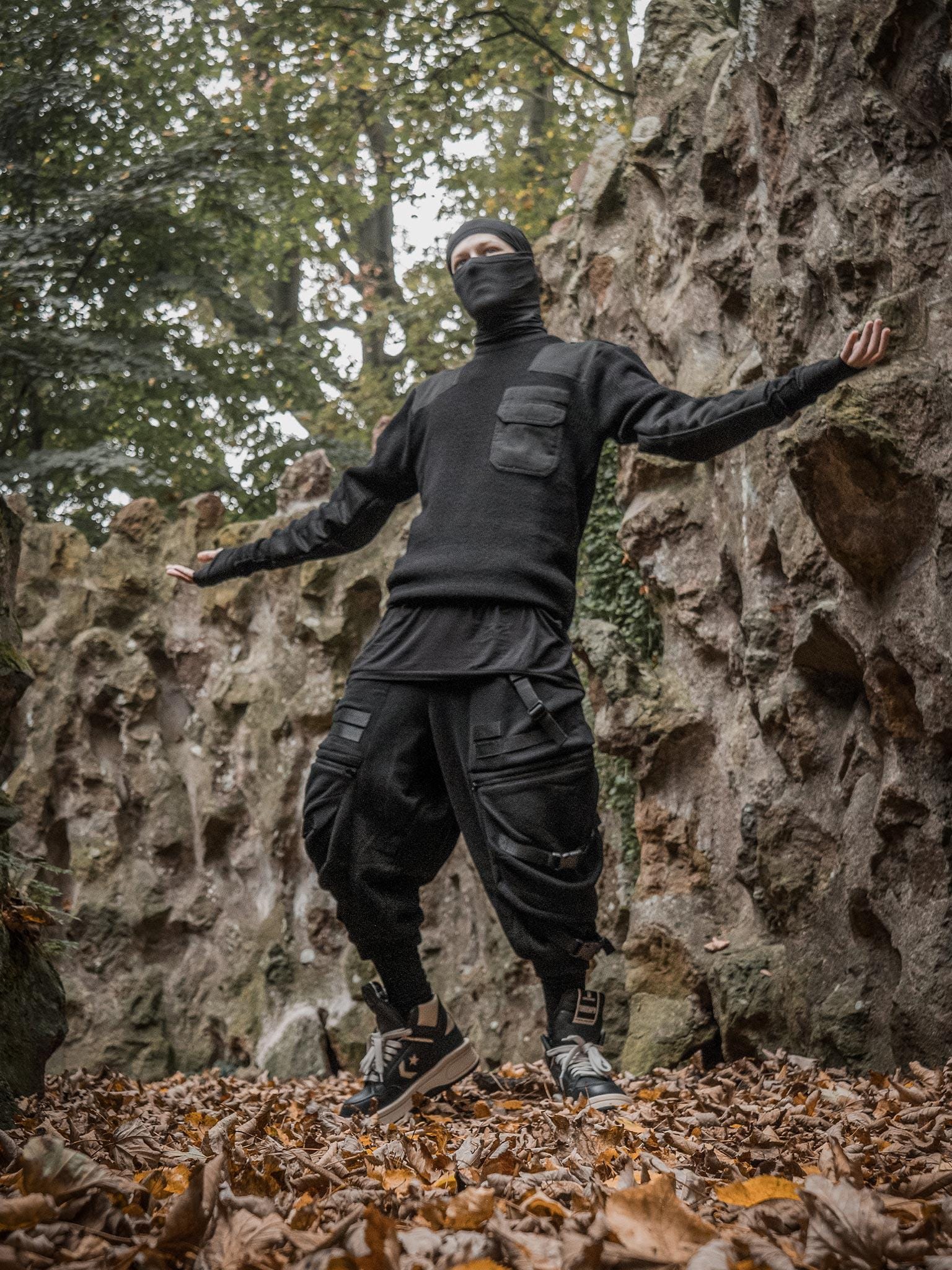 Zye Męskie Spodnie Cargo Utility, Spodnie Jogger Techwear z