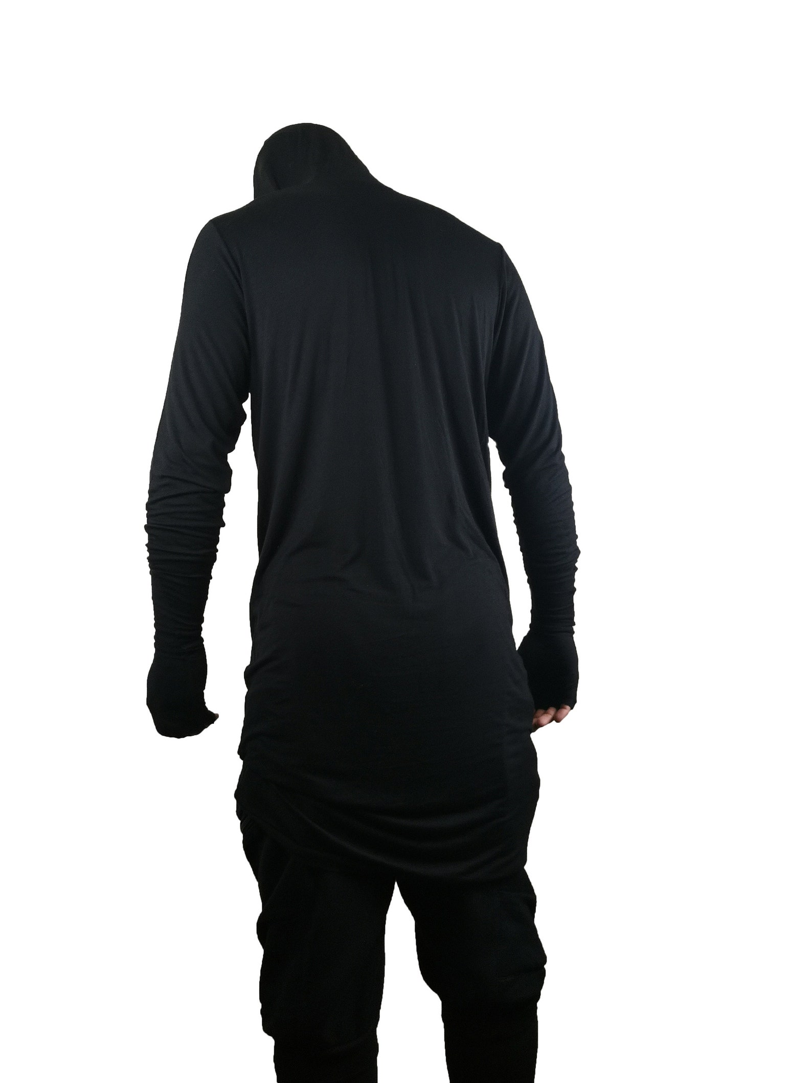 BESPOKE Balaclava Longline Tshirt 3 in 1 Tshirt Etsy UK