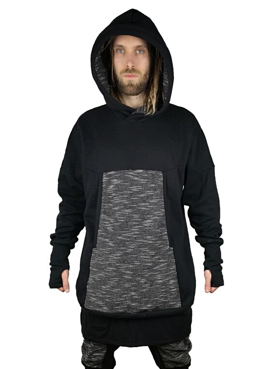 black baggy sweatshirt