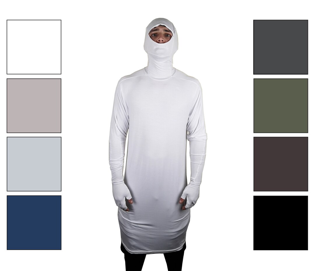 BESPOKE Balaclava Extra Long Tshirt Rolls Into a Turtle Etsy