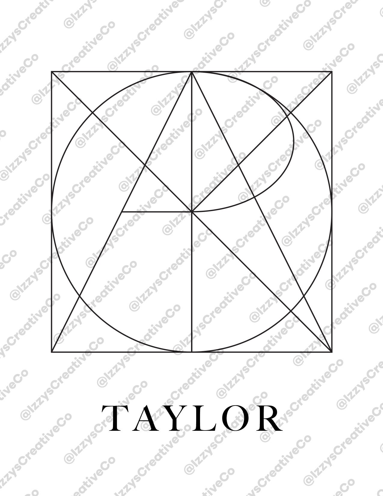 Taylor Logog TAYLOR- Personalized Custom Name Logo. Digital File Download - Etsy