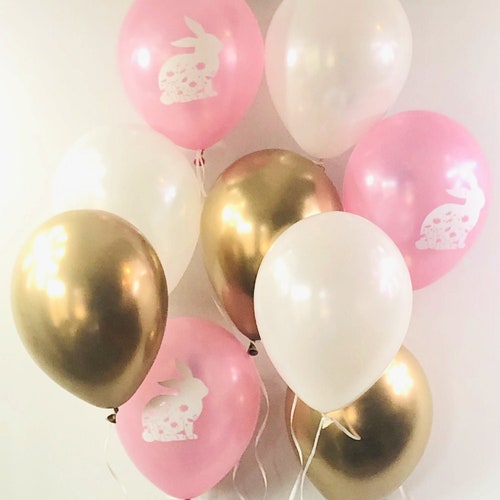 Pink and Gold Some Bunny is One Decorations Some Bunny is One - Etsy