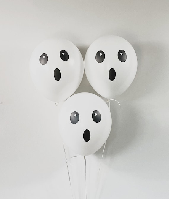 Ghost Face Balloons/11 Inch Balloons/Halloween | Etsy