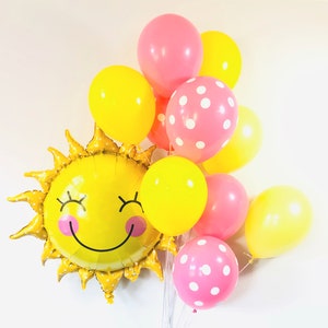 You Are My Sunshine Birthday Party Decorations/11 Inch Balloons/My Little Sunshine Party/Baby Shower Decorations/Girl First Birthday