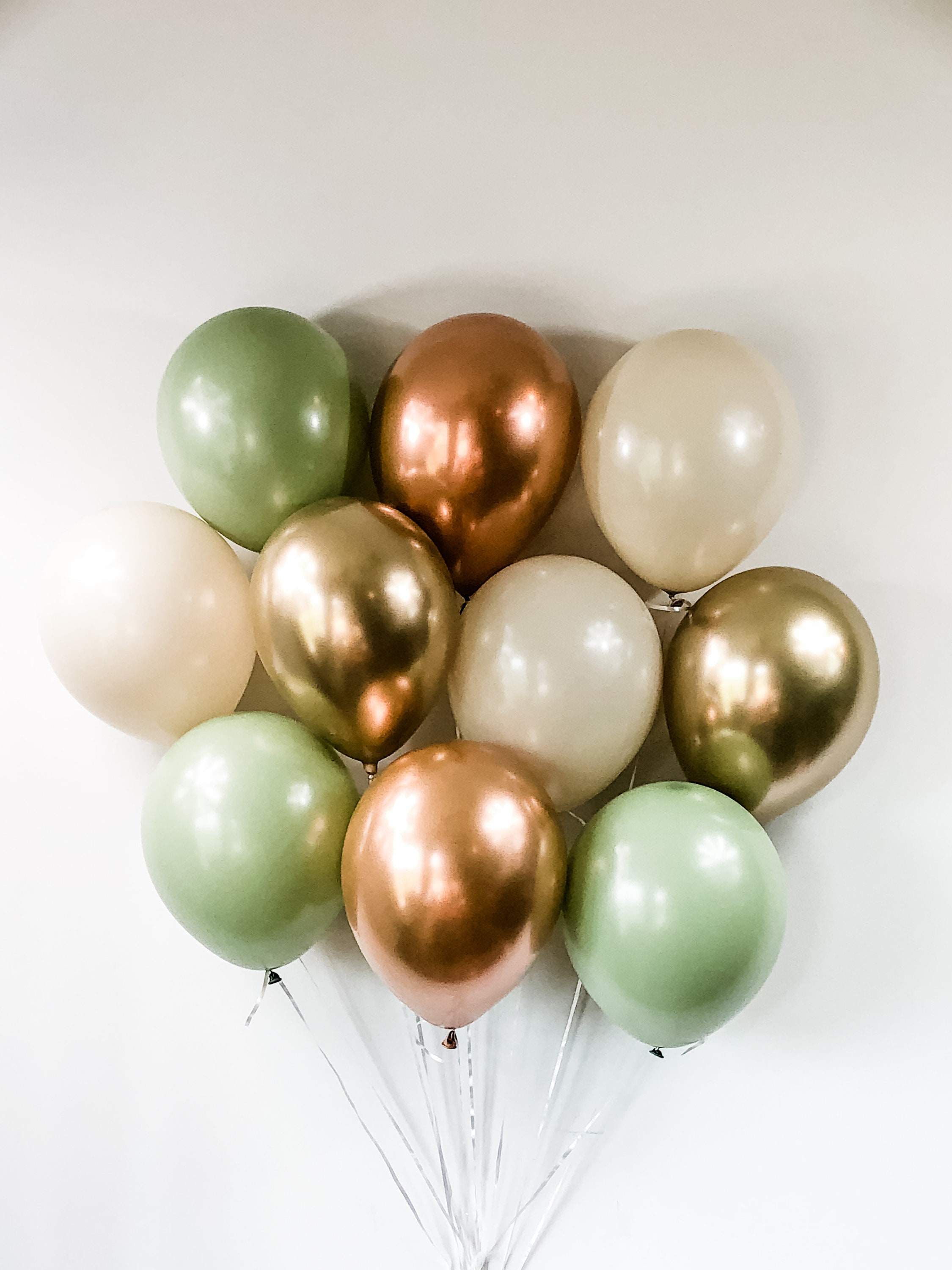 Woodland Baby Shower Decorations/11 Inch Balloons/sage Green - Etsy