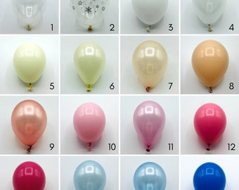 5 Inch Balloons/Pack of 15 Mini Balloons/Birthday Balloons/Baby Shower Decorations/Bachelorette Party/Bridal Shower/Gender Reveal Party