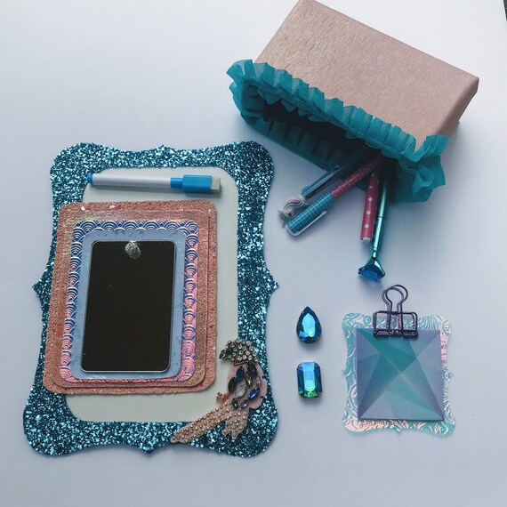 Locker Decorations Set Includes Mirror Dry Erase Board Pens Etsy