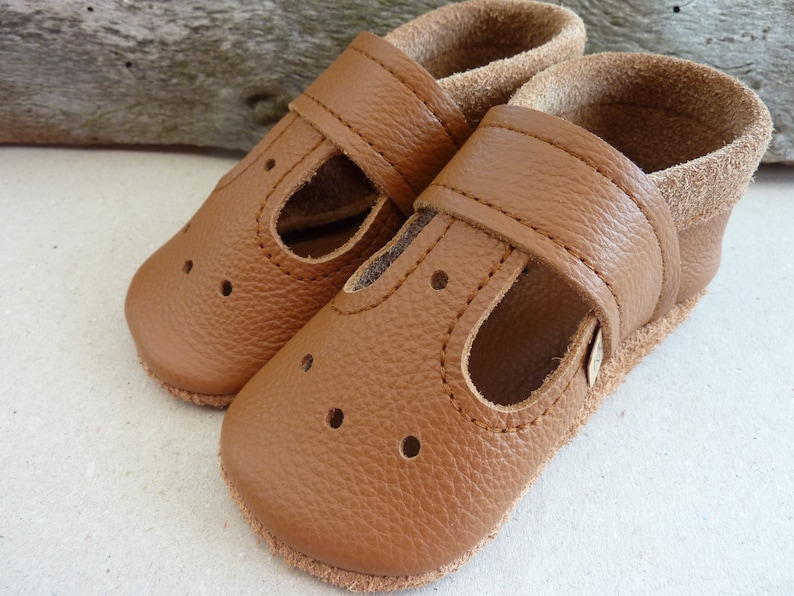 Krabbelschuhe, Lederpuschen,Lauflernsandalen,Sandale, Lauflernschuhe, Uni, Basic,Pumi-Puschen, Pumipuschen, Pumi, Sommerschuhe Bild 2