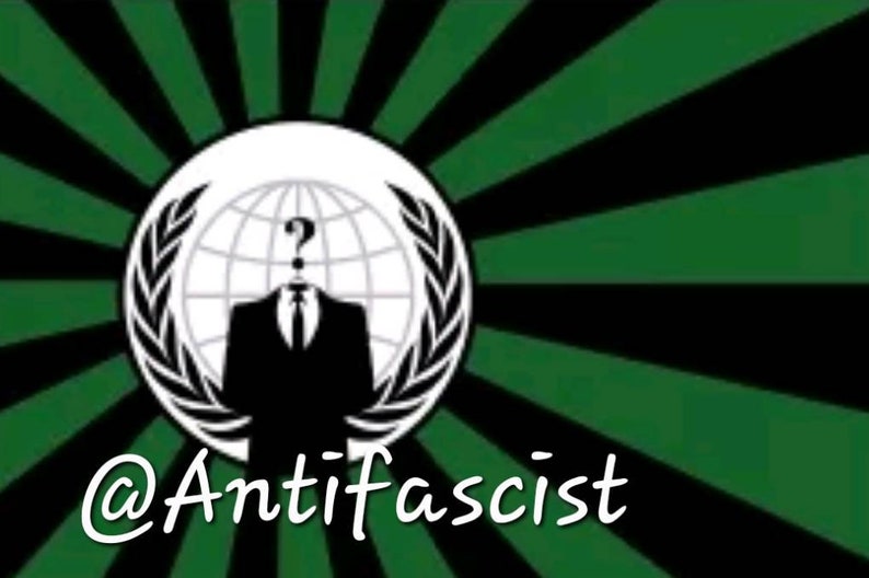 Anonymous Old School 2 Flag Banner 3x5Ft CyberPunx image 1