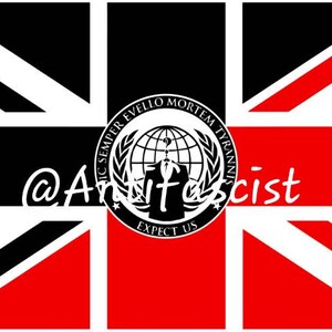 Sic Semper Evello Mortem Tyrannis Anonymous Anarchist UK Antifascist 3x5Ft