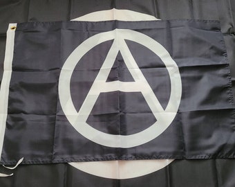 Anarchy Anarchist SMALL 2X3FT Flag Banner (005) Antifa Antifascist Anarchism