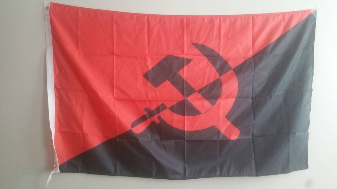 Anarcho-communism (1) Anarchy Communist 3x5ft Flag Banner Communism ...