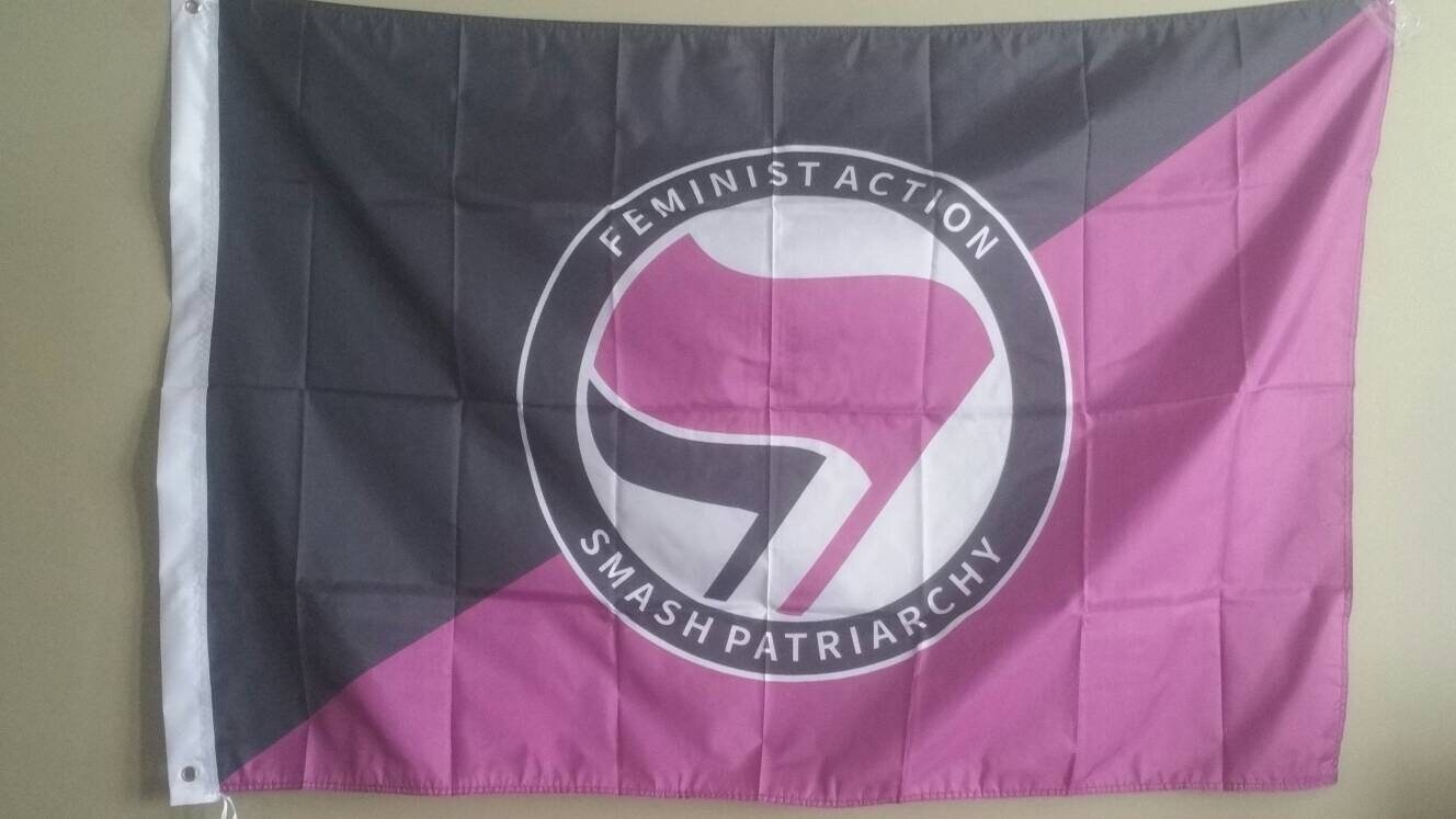 Buy Feminist Action Smash Patriarchy 2 3x5ft Antifascist Action Flag Banner  Anarcho-feminism Online in India 