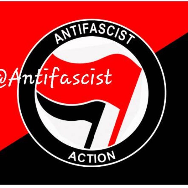 Antifascist Action Flag Banner (5) 3x5Ft Antifa Anarchist Anarchy Antifascism