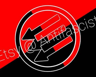 SALE!!! Three Arrows (11) Antifa 3x5Ft Flag Banner Anti-fascism Anti-Fascist Anti-nazi Anarchist Anarchy Antifascism Antifascist