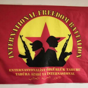 International Freedom Battalion (1) Flag Banner 3x5ft Rojava Kurdish ...