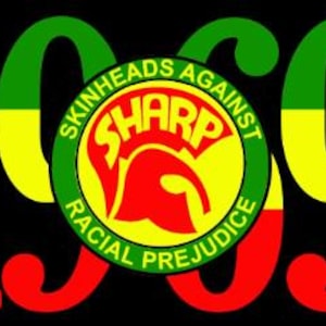 Skinheads Against Racial Prejudice SHARP Flag Banner 3x5Ft (1) S.H.A.R.P. Punk Oi! Hardcore Alternative Antifa Antifascist flags