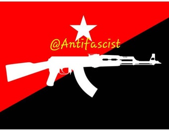 Anarchy Anarchist Revolutionary Flag Banner (4) 3x5FT International Freedom Battalion Rojava Kurdish Kurdistan Antifa Antifascist YPG YPJ
