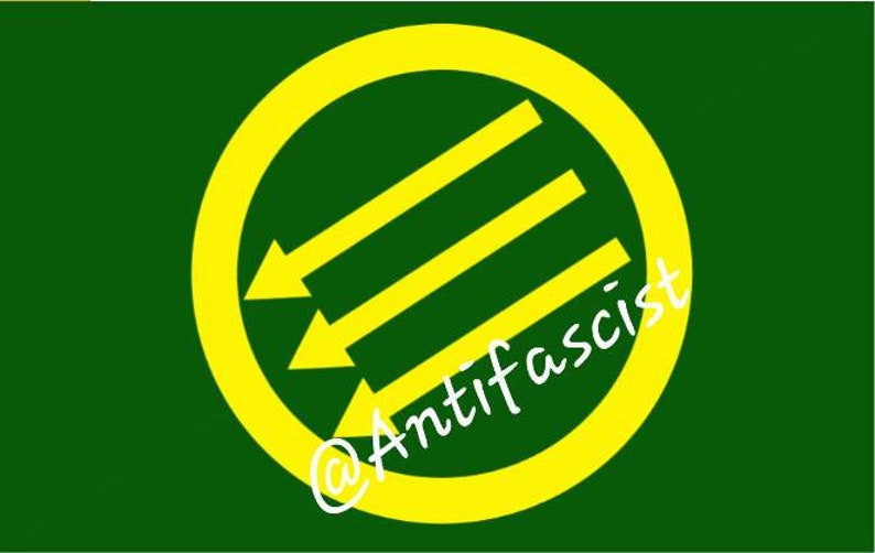 Three Arrows (10) Antifa 3x5Ft Flag Anti-fascism Anti-Fascist Antifa Anarchist Anarchy Antifascist Punk image 1