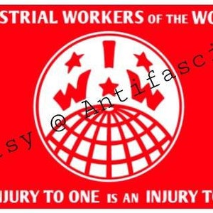 Industrial Workers of the World 3x5Ft Flag Banner (1) Syndicalistische Arbeidersbond Revolutionair Unionisme Socialistisch Anarchistisch Werk