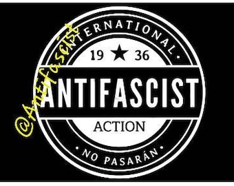 SALE!!! International Antifascist Action  No Pasaran 1936 Flag Banner 3x5Ft Antifa Antifascism Anti-nazi