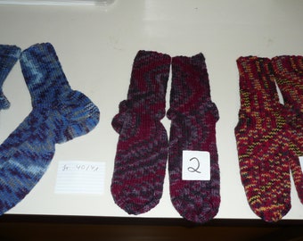 Self-knitted socks size. 40/41